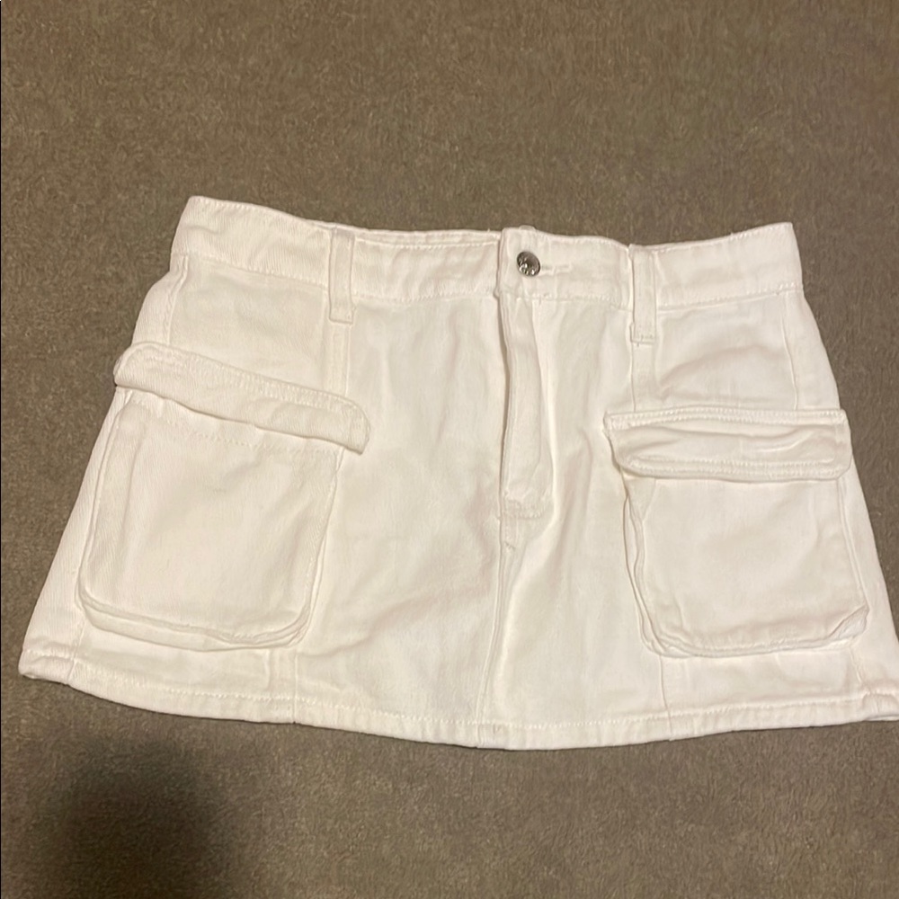 SHEIN White Cotton Skirt